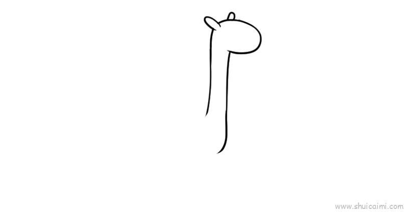 长颈鹿儿童画怎么画 长颈鹿简笔画顺序