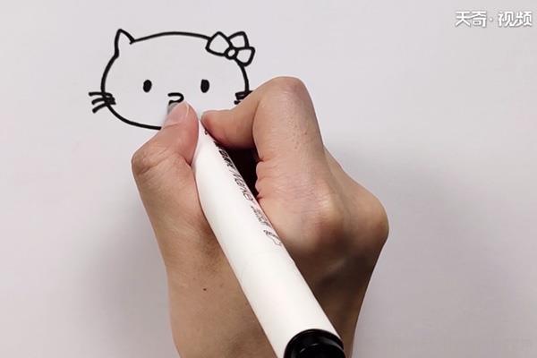 凯蒂猫简笔画怎么画 凯蒂猫简笔画图片大全