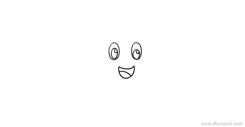 笑脸儿童画怎么画 笑脸简笔画图片