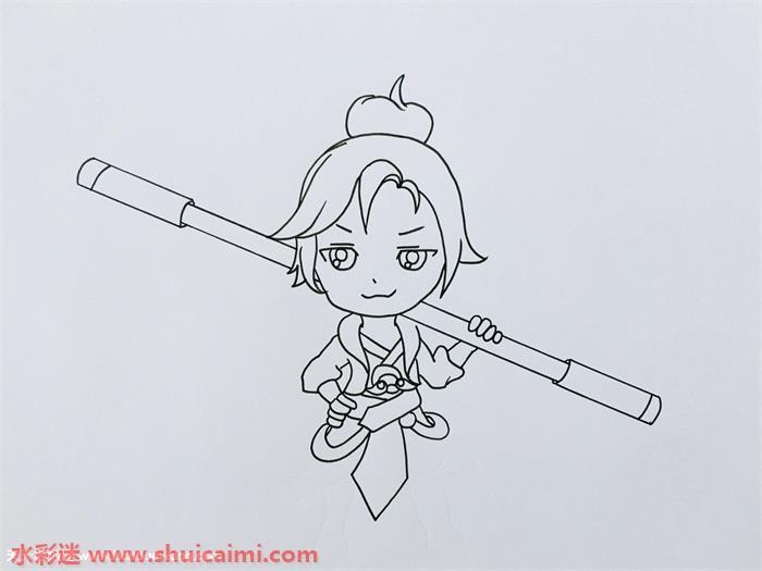 至尊宝怎么画 至尊宝简笔画步骤图