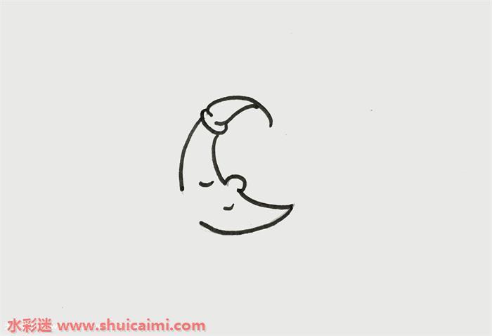 月亮怎么画 月亮简笔画步骤图