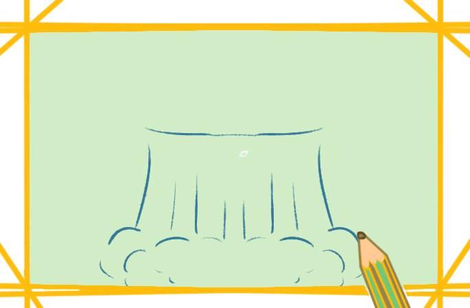 瀑布简笔画 瀑布简笔画山水