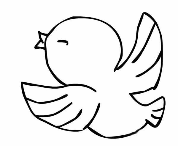 简笔画鸟 简笔画鸟的画法最简单