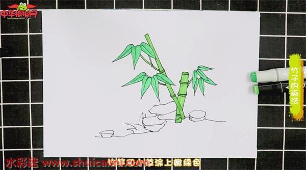 竹子怎么画 竹子简笔画图片带颜色