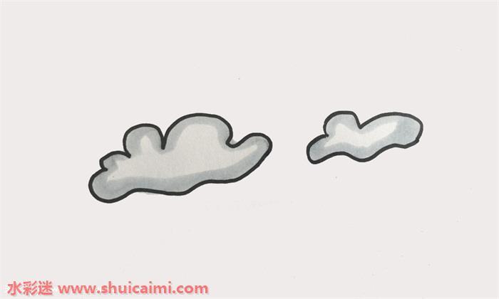 云怎么画 云简笔画图片大全带颜色