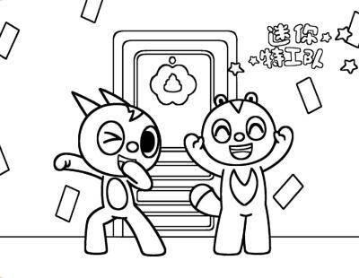 迷你特工队简笔画 迷你特工队简笔画机甲