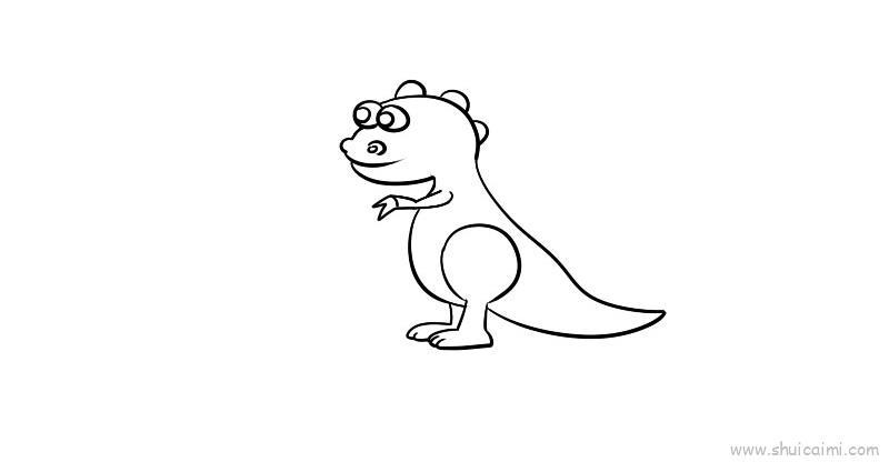 儿童玩具恐龙儿童画怎么画 儿童玩具恐龙简笔画好看