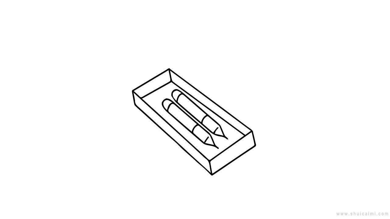 笔盒简笔画怎么画 笔盒简笔画顺序