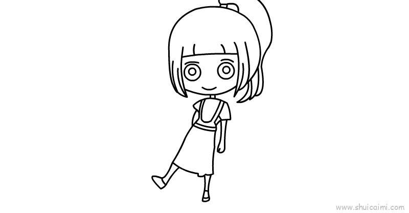 抖音女孩Ins儿童画怎么画 抖音女孩Ins简笔画简单又好看