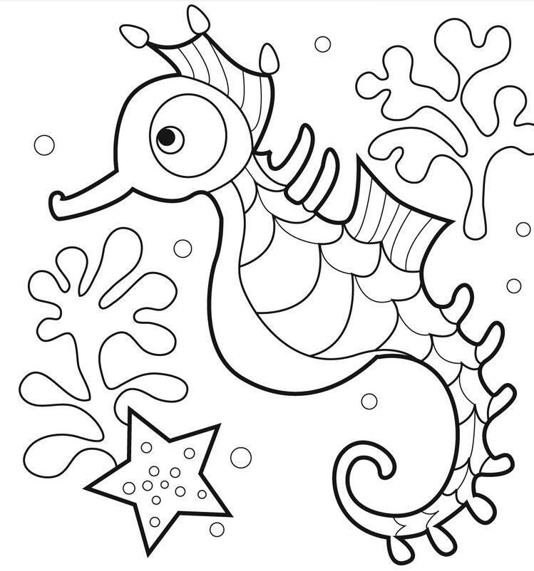 海马简笔画 海马简笔画儿童画