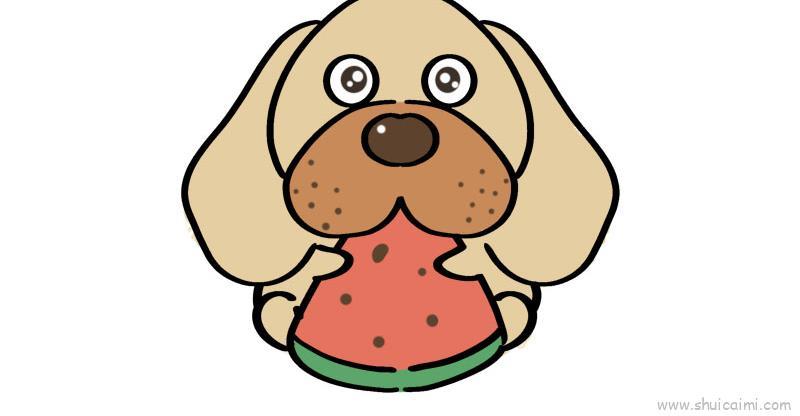 夏至吃西瓜儿童画怎么画 夏至吃西瓜简笔画简单又好看