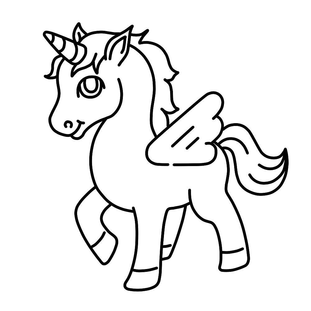 独角兽简笔画 独角兽简笔画怎么画