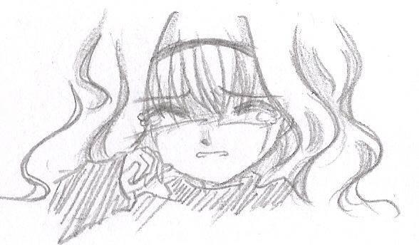 哭的简笔画 小女孩哭的简笔画