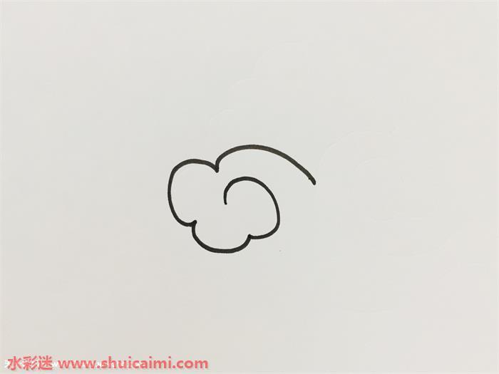 祥云怎么画 祥云简笔画图片大全带颜色