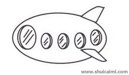 潜水艇儿童简笔画