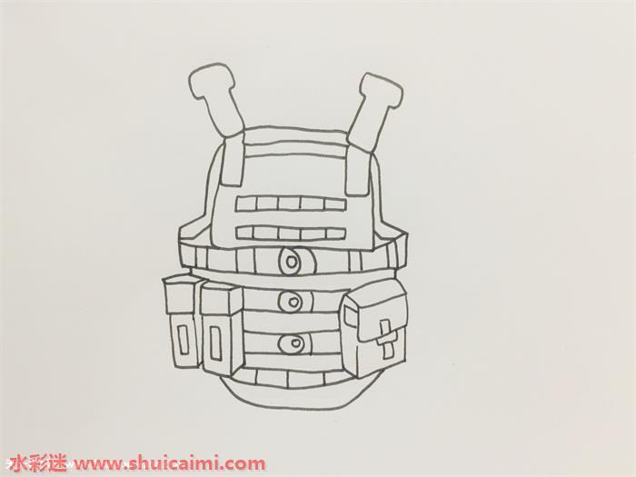 绝地求生三级甲怎么画 绝地求生三级甲简笔画画法