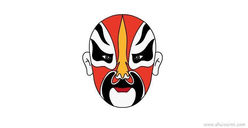 脸谱儿童画怎么画 脸谱简笔画好看