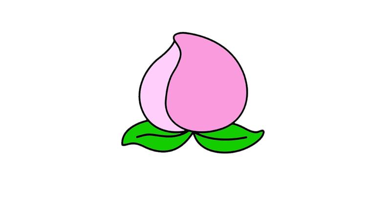 水蜜桃简笔画怎么画 水蜜桃简笔画步骤