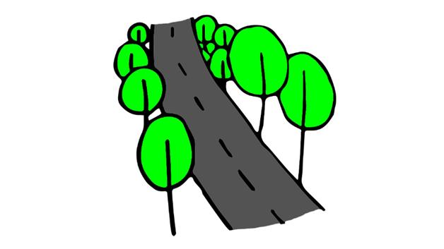 马路简笔画怎么画 马路简笔画顺序