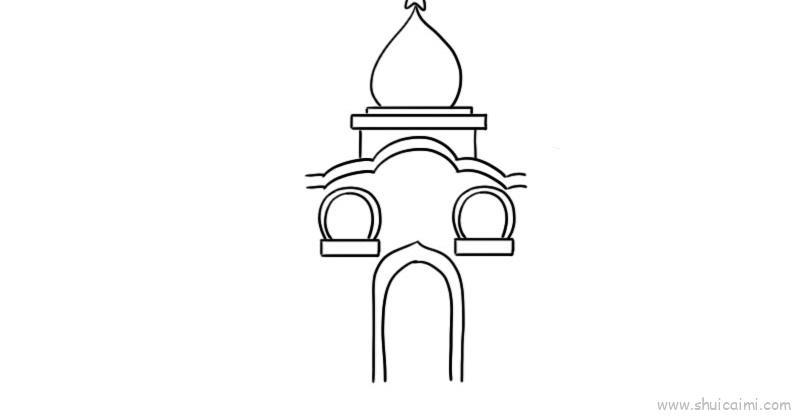 迪士尼城堡儿童画怎么画 迪士尼城堡简笔画图片大全