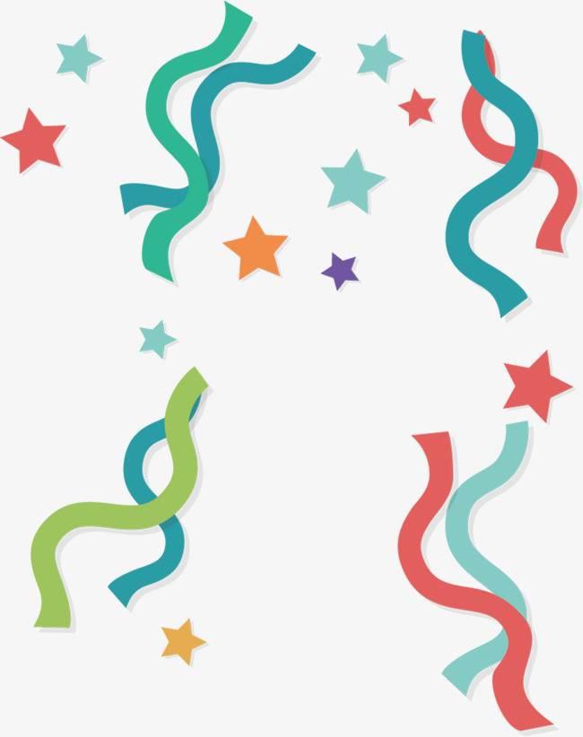 彩带简笔画 生日彩带简笔画