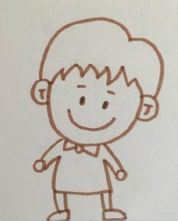 小男孩的简笔画图片大全 小男孩的简笔画图片