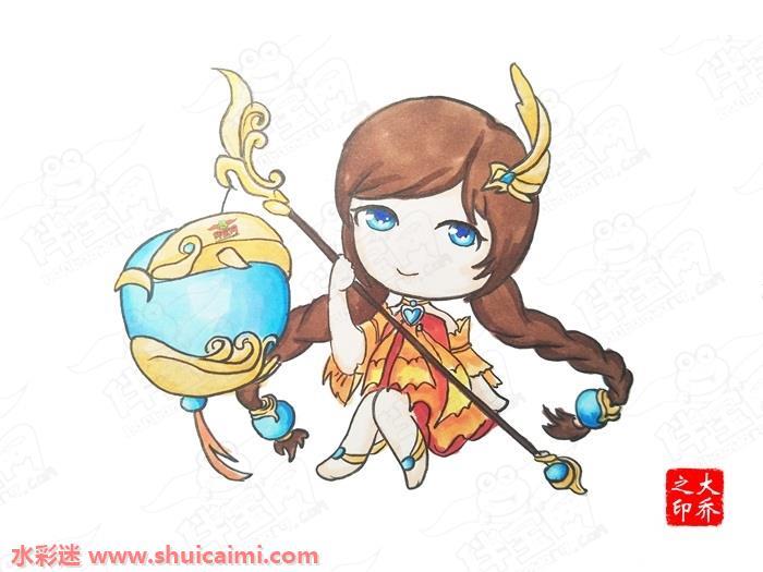 王者荣耀q版人物怎么画 王者荣耀q版人物简笔画步骤
