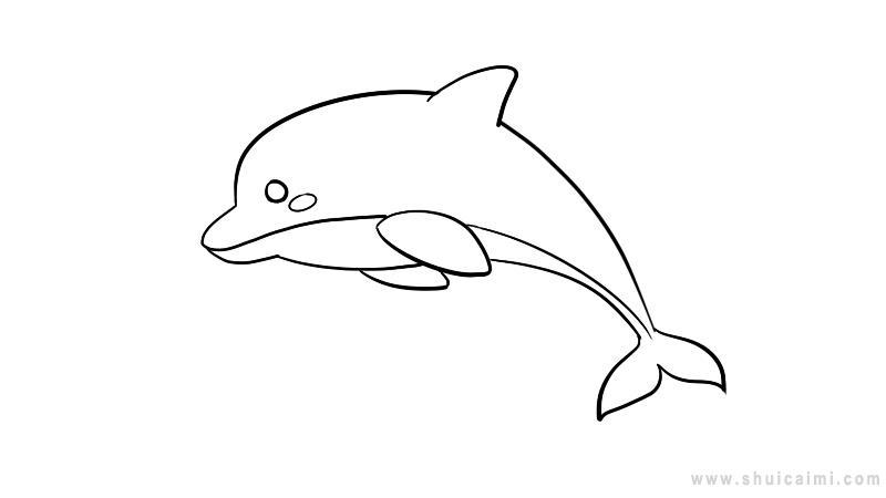 海豚简笔画怎么画 海豚简笔画图片