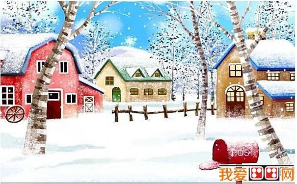冬天卡通房子图片欣赏简笔画怎么画 冬天卡通房子图片欣赏简笔画简单
