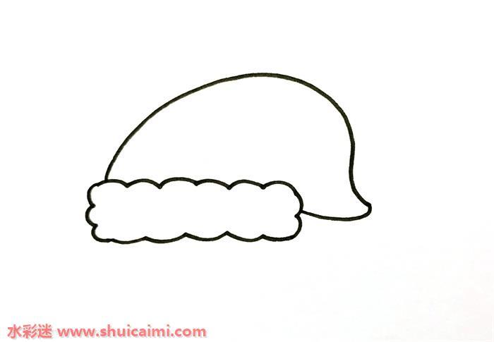 圣诞帽怎么画 圣诞帽简笔画简单好看带颜色