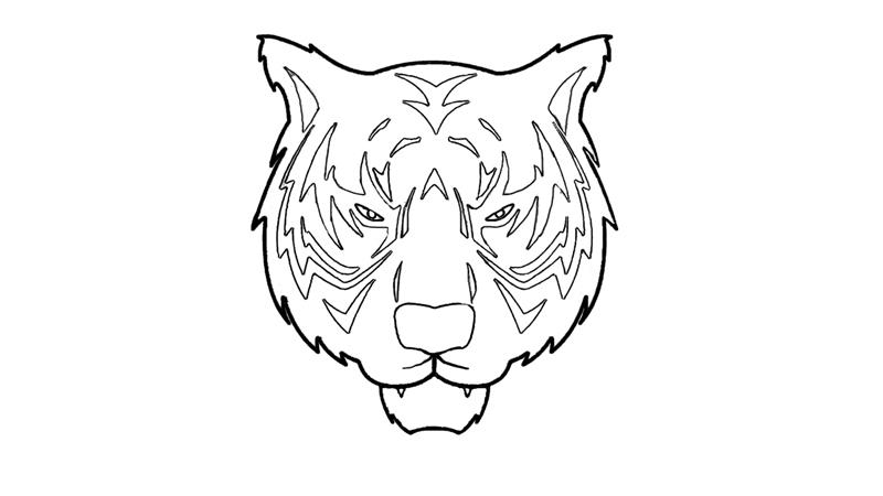 老虎头简笔画怎么画 老虎头简笔画简单又好看