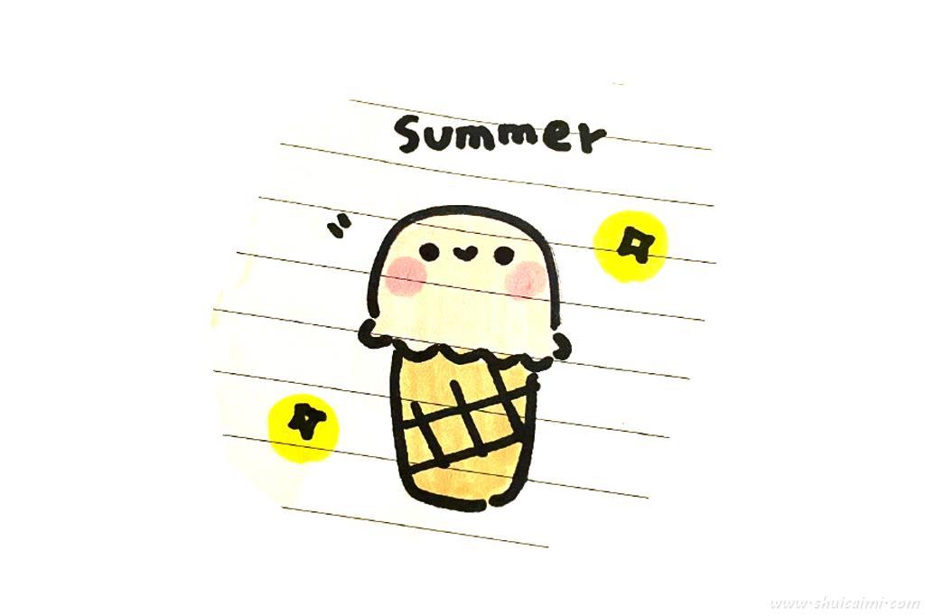 夏天的感觉怎么画