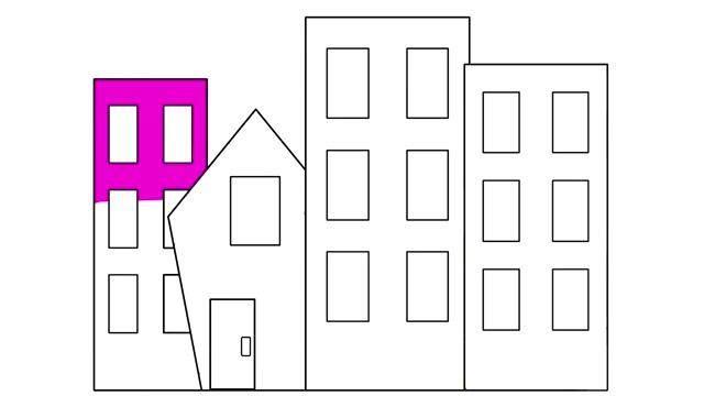 高楼大厦简笔画 高楼大厦简笔画彩色