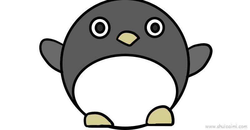 企鹅儿童画怎么画 企鹅简笔画步骤