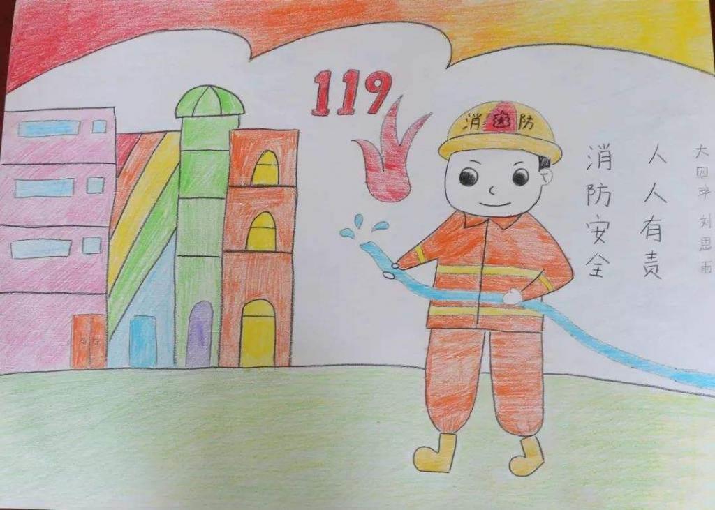 消防安全简笔画 消防安全简笔画幼儿园