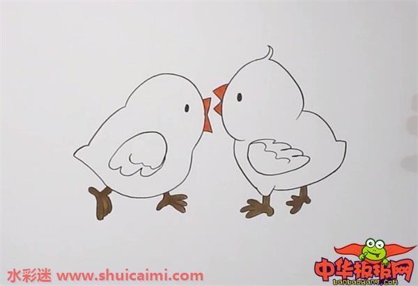 小鸡怎么画 小鸡简笔画简单彩色