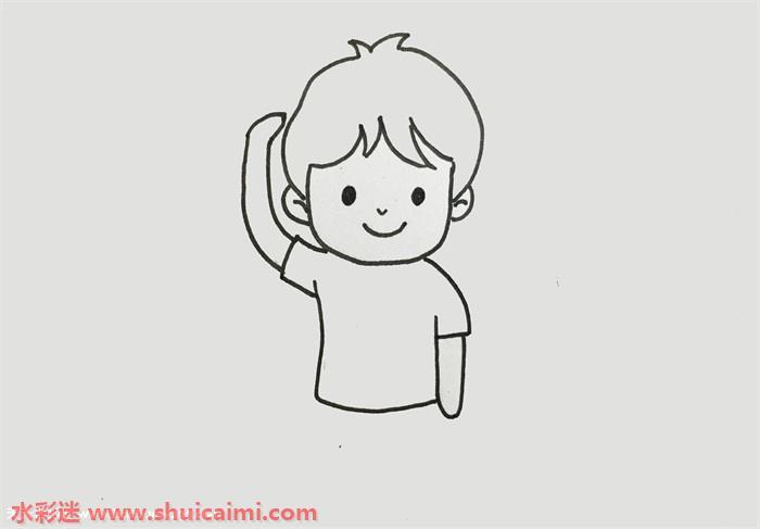 敬礼少先队员怎么画 敬礼少先队员简笔画简单彩色