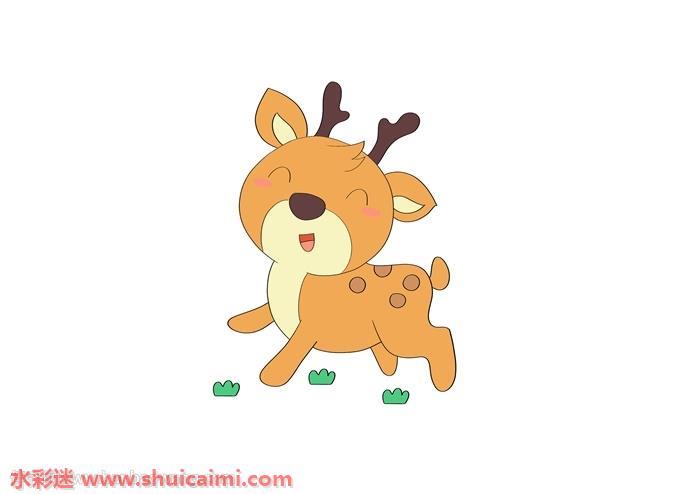 鹿怎么画 鹿简笔画漂亮彩色