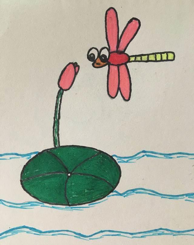 蜻蜓的简笔画图片大全大图 蜻蜓的简笔画彩色