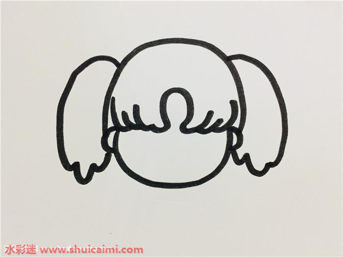 马尾辫女孩怎么画 马尾辫女孩简笔画漂亮卡通