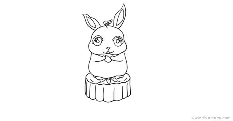 玉兔儿童画怎么画 玉兔简笔画顺序