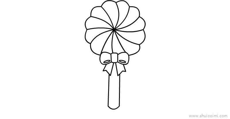 棒棒糖儿童画怎么画 棒棒糖简笔画好看