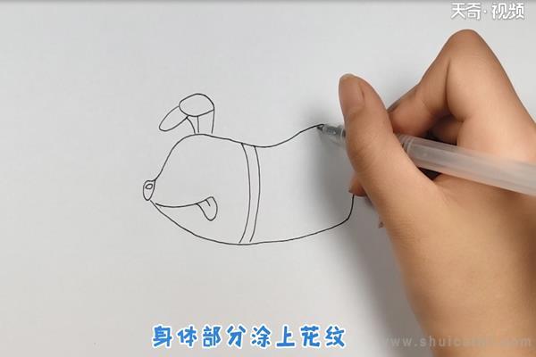 电子狗简笔画怎么画 电子狗简笔画顺序