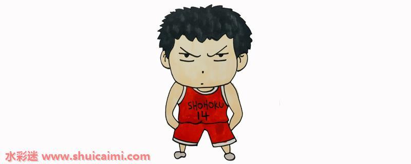 动漫人物三井寿简笔画教程大全
