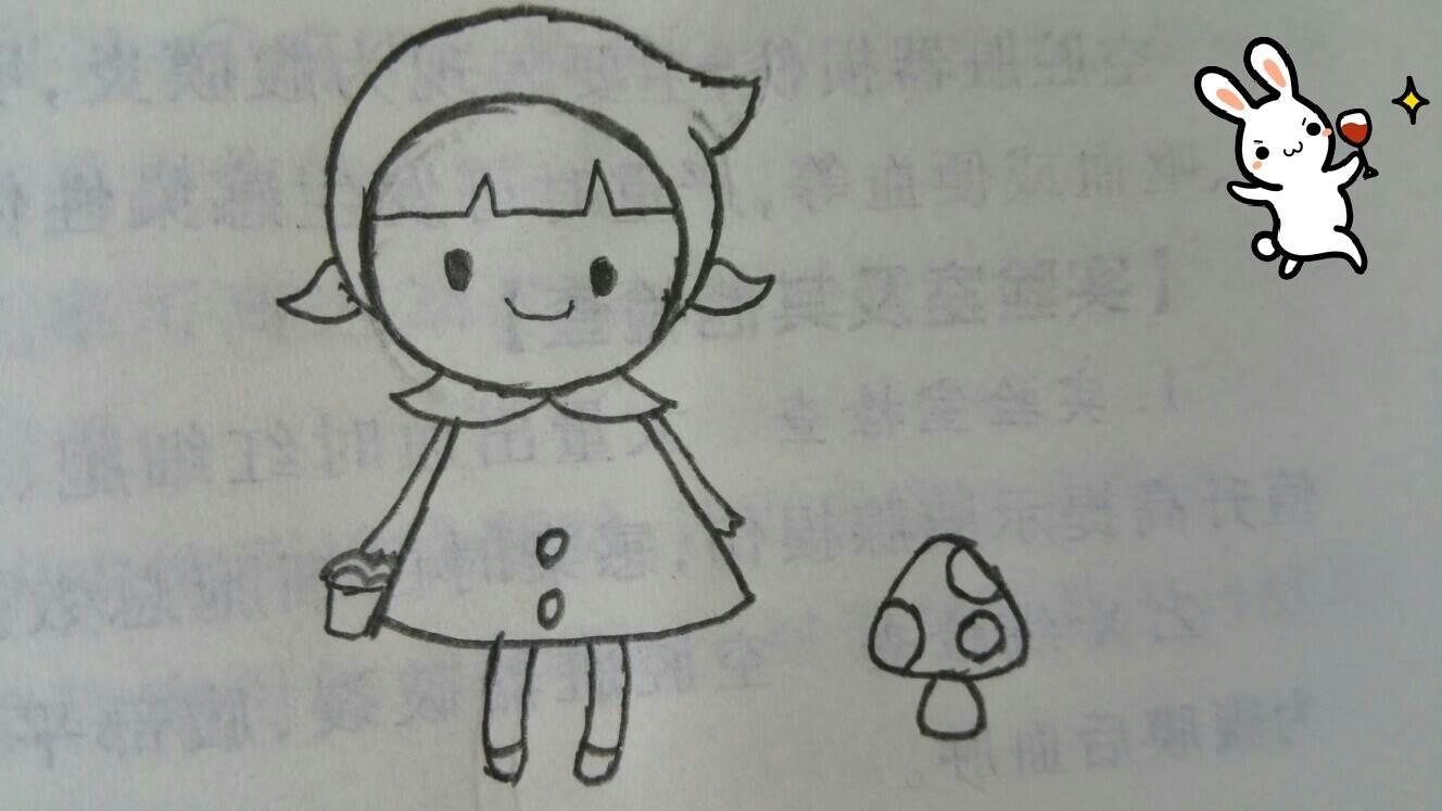 小红帽简笔画 小红帽简笔画故事图片