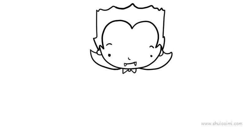 吸血鬼儿童画怎么画 吸血鬼简笔画顺序