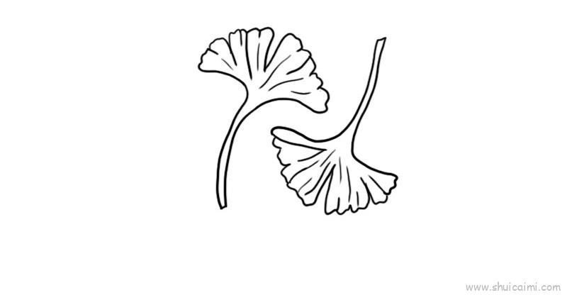 银杏叶儿童画怎么画 银杏叶简笔画简单又好看