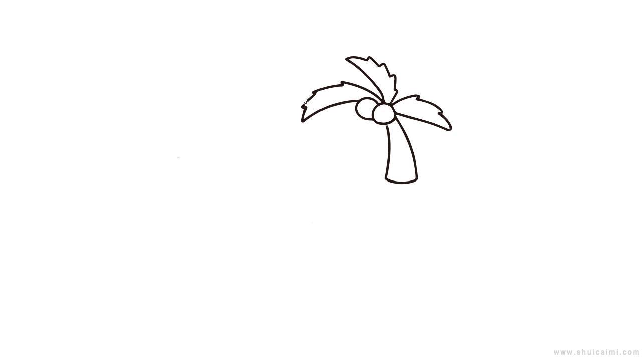 海边沙滩风景简笔画怎么画 海边沙滩风景简笔画简单