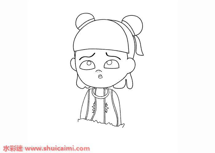 哪吒怎么画 哪吒简笔画图片大全