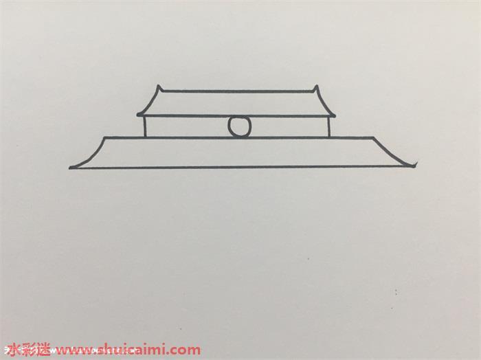 天安门广场怎么画 天安门广场简笔画简单彩色